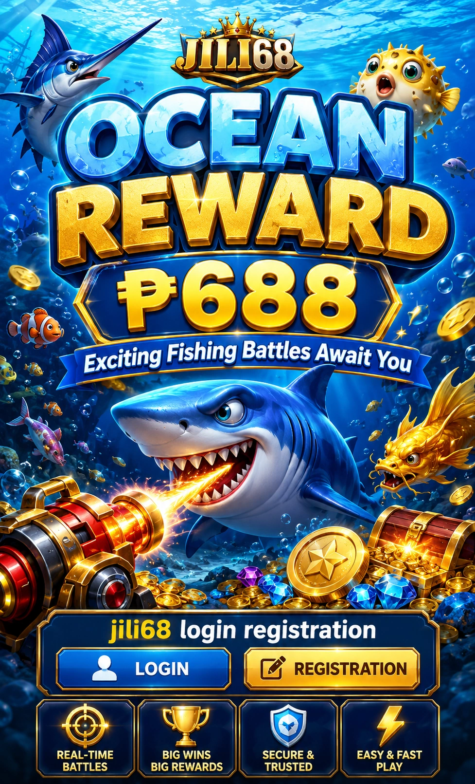Fishing game room preview on mobile