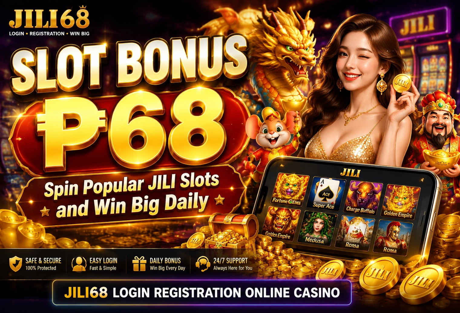 Online slot hero banner for Philippines players