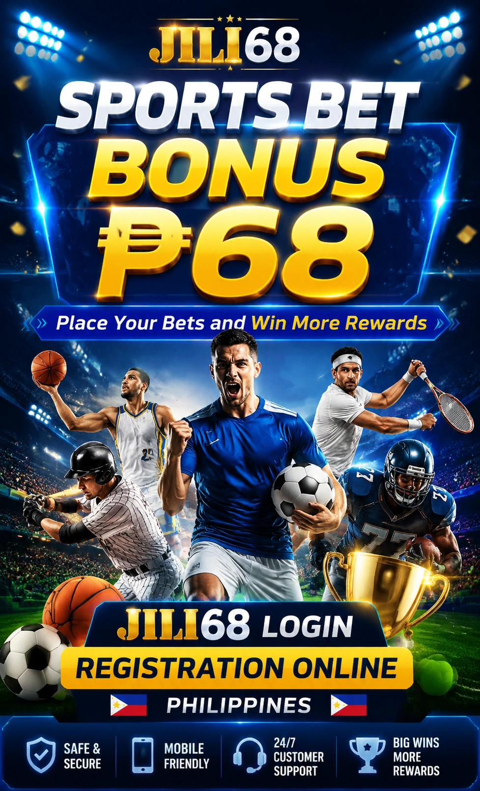 Sports betting hero banner for Filipino fans